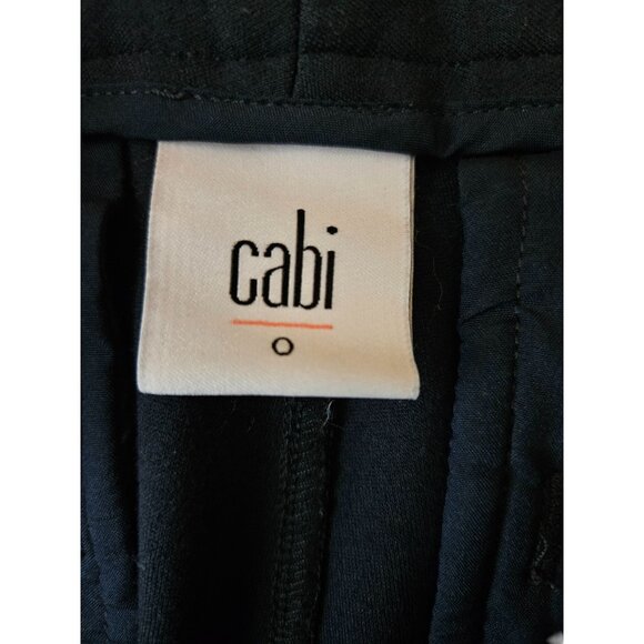 Cabi Womens Blue Crop Flare Button Accent Stretch Knit Trousers Pants Size 0 - Picture 8 of 9